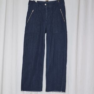 Rag & Bone High-Rise Wide Leg Jeans - Size 6 **